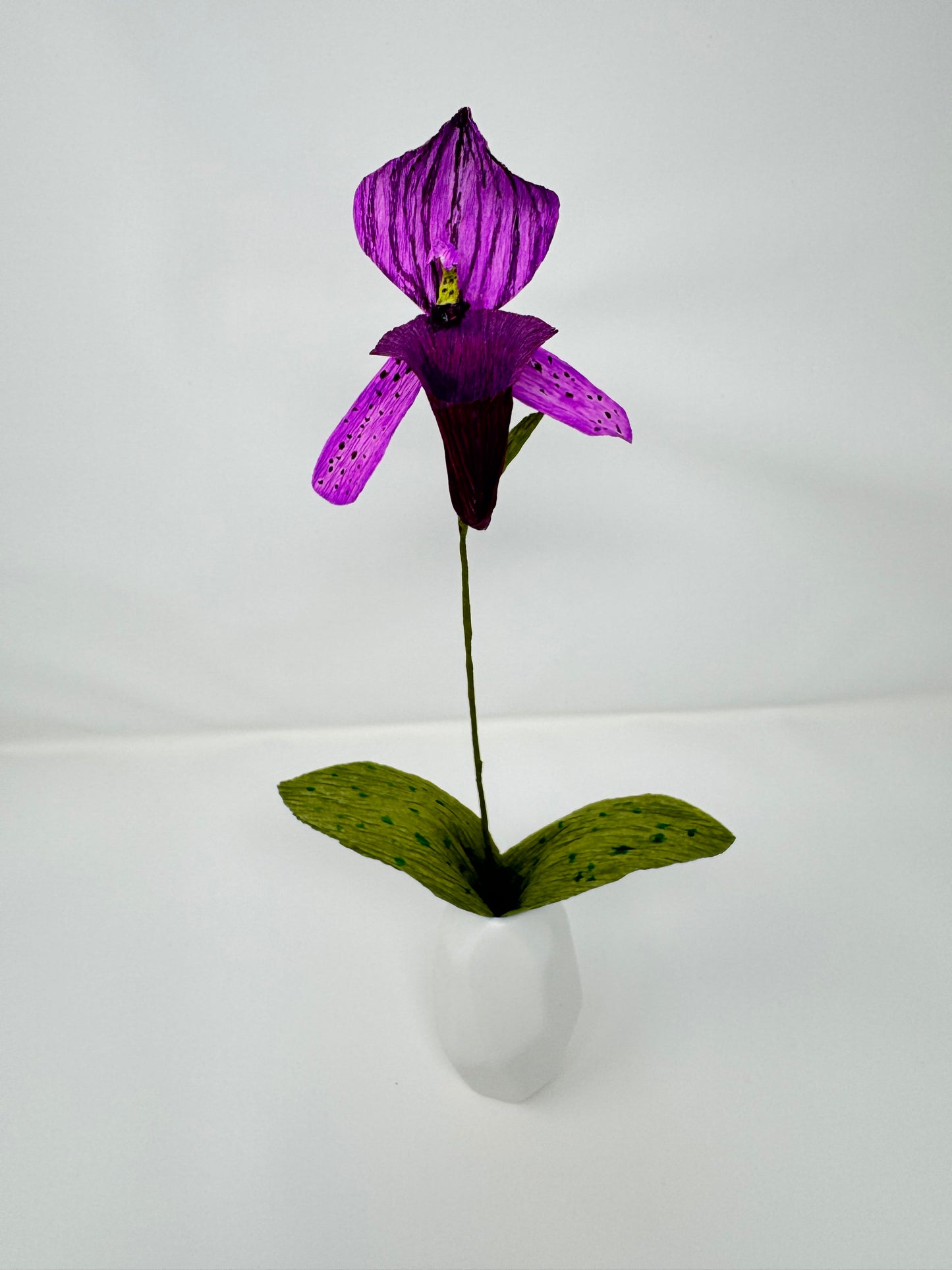 Paper Flower Bouquet Workshop - July 16, 2026 - Lady Slipper Orchid