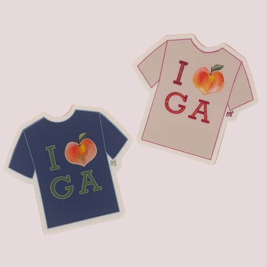 Vinyl Sticker; Peach Shirt - Made By Shellie