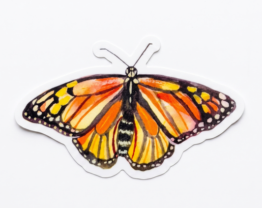 Vinyl Sticker; Monarch Butterfly - Made By Shellie