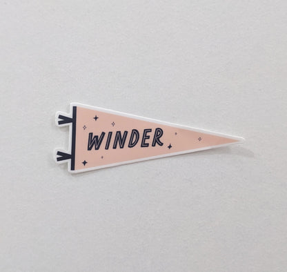 Vinyl Sticker; Winder Pennant
