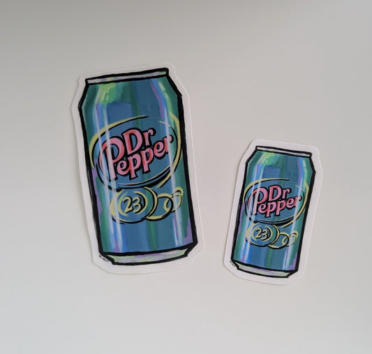Vinyl Sticker; Dr. Pepper Large