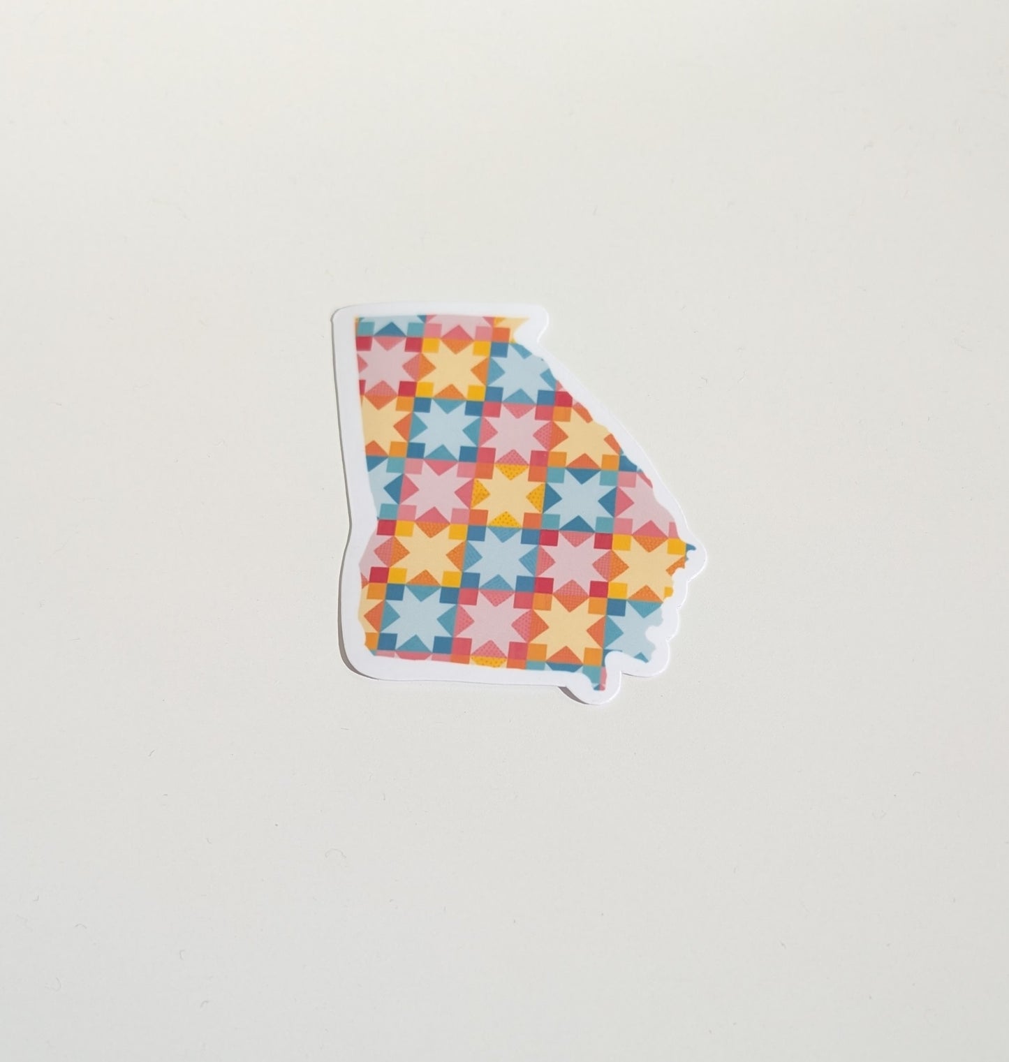 Vinyl Sticker; Georgia Quilt Block