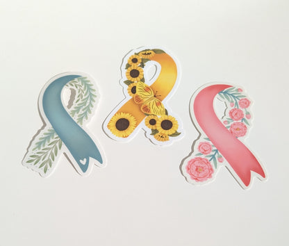 Vinyl Sticker; Ribbon for Breast Cancer Awareness