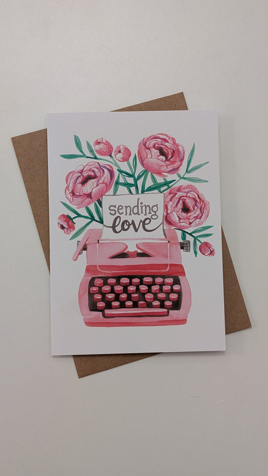 Sending Love Greeting Card