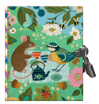 Eeboo Very Small Journal; Victoria Assortment (Lock Journal)