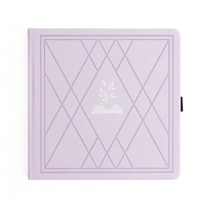 Reading Journal; Vintage Library in Lilac