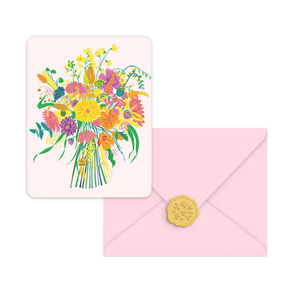 Note Cards with Matching Wax Seals; Garden Splash Studio