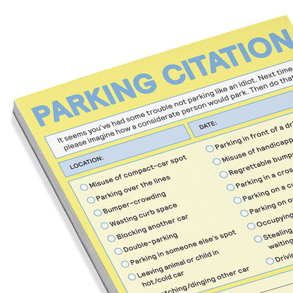 Nifty Notepad; Parking Citation (Pastel Version, 50 Sheets)