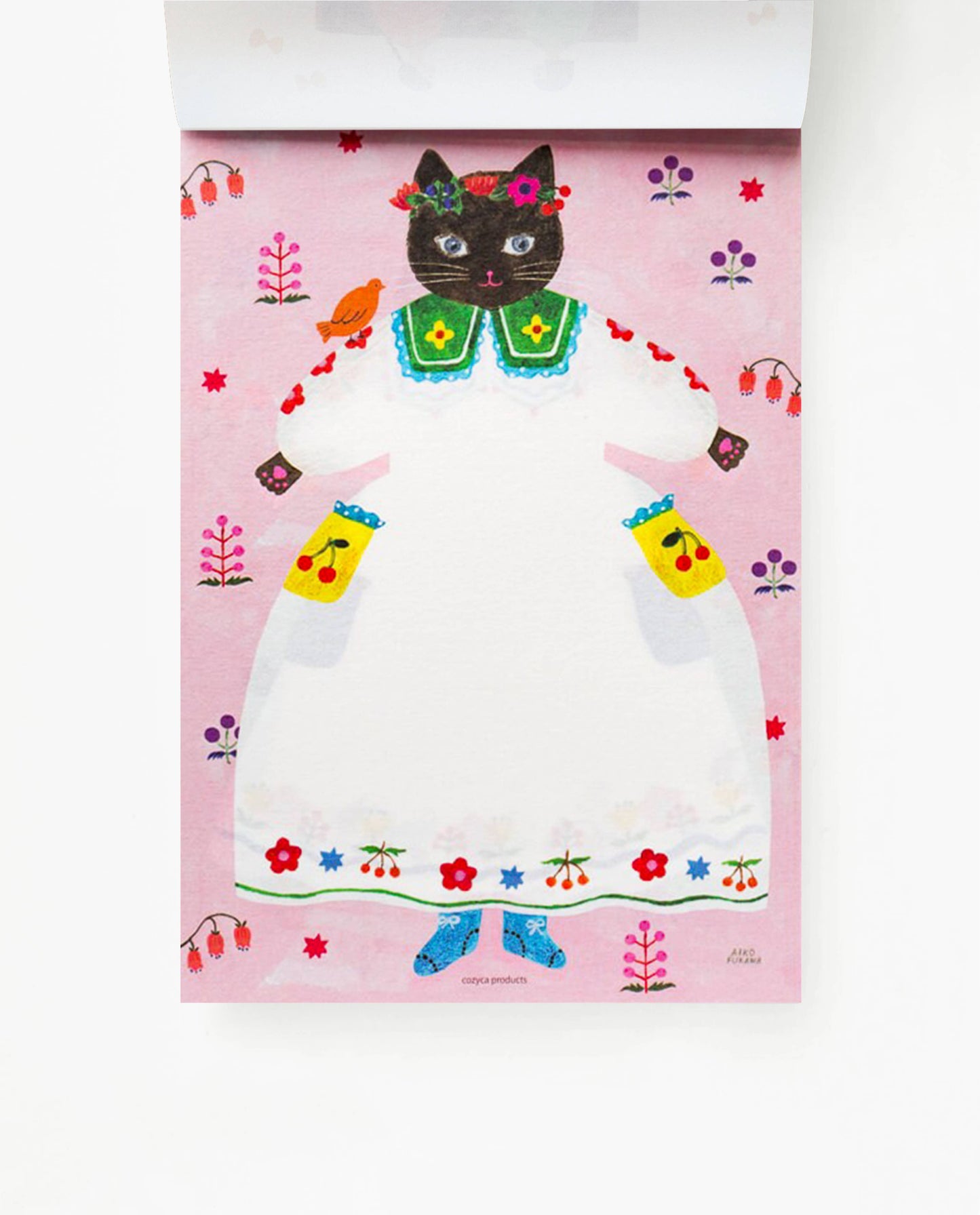 Large Writing Pad - Cat and Onepiece by Aiko Fukawa