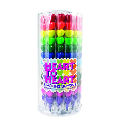 Ooly Stacking Crayons; Heart to Heart (12 Crayons in One)