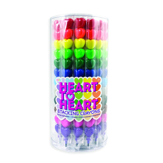 Ooly Stacking Crayons; Heart to Heart (12 Crayons in One)