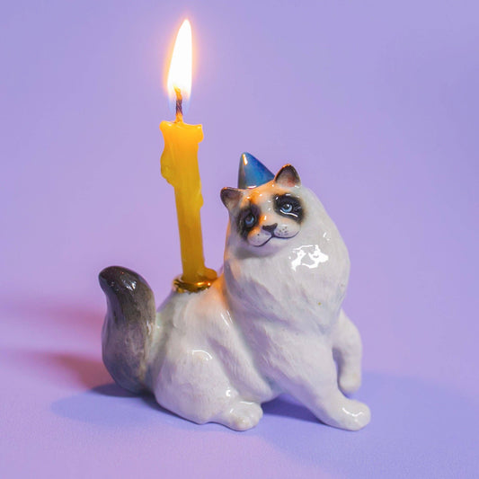 Camp Hollow Cake Topper; Ragdoll Cat