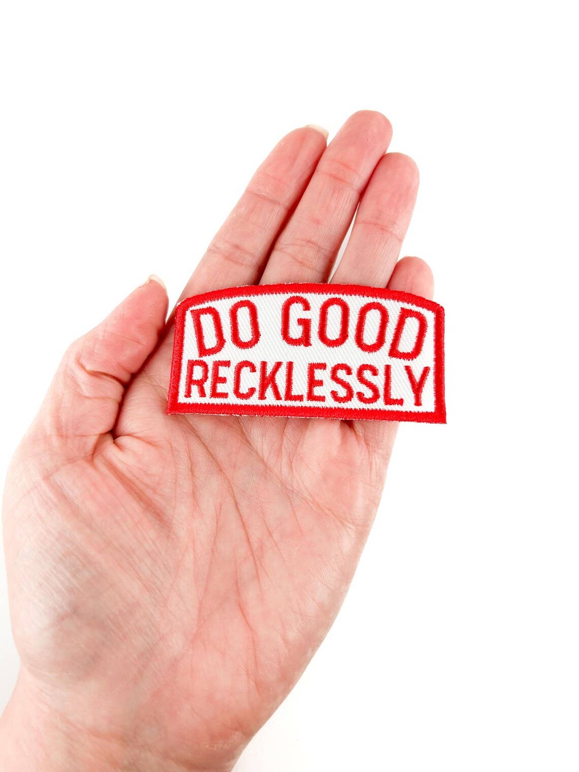 Iron-On Patch; Do Good Recklessly | Field Trip Threads