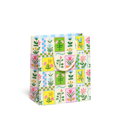 Medium Gift Bag; Retro Flower