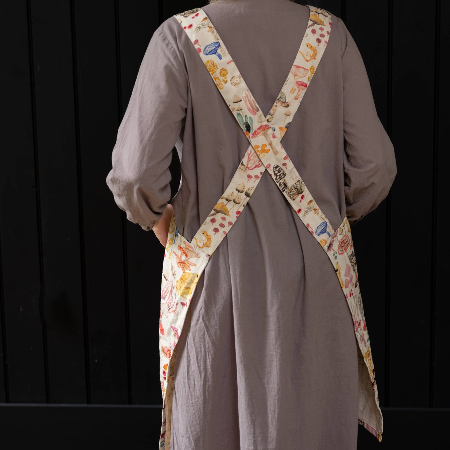 Smock Apron; Mushroom Magic