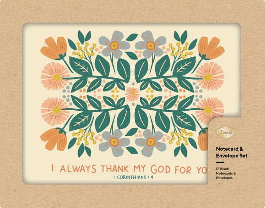 Notecard Set; Thank God for You