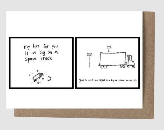 Greeting Card; Space Truck