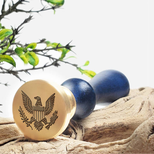 Classic Wax Seal Stamp; American Eagle (Rosewood Handle)