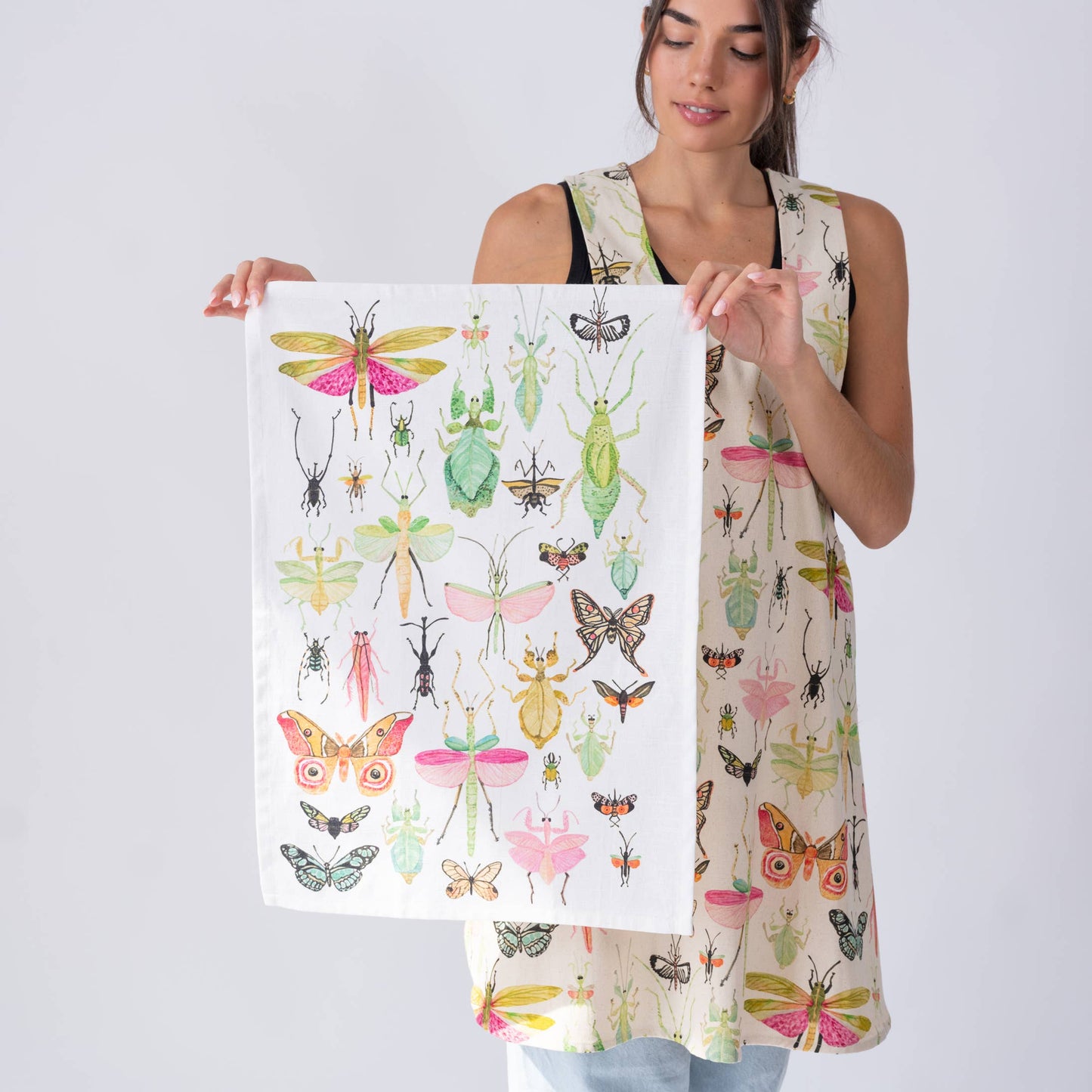 Pinafore Apron; Insectarium By BETSY OLMSTED
