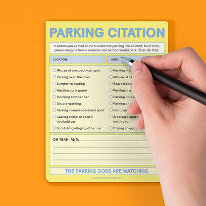Nifty Notepad; Parking Citation (Pastel Version, 50 Sheets)