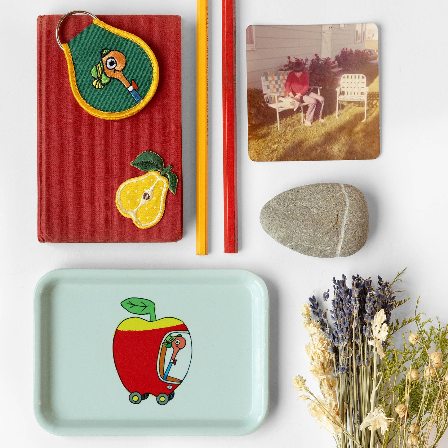 Richard Scarry® - Lowly Worm Patch Keychain