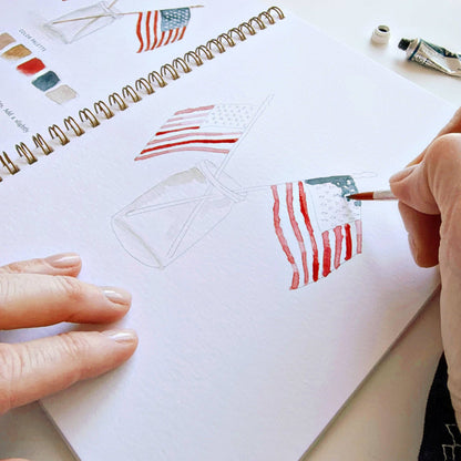 Watercolor Workbook; Americana By Emily Lex