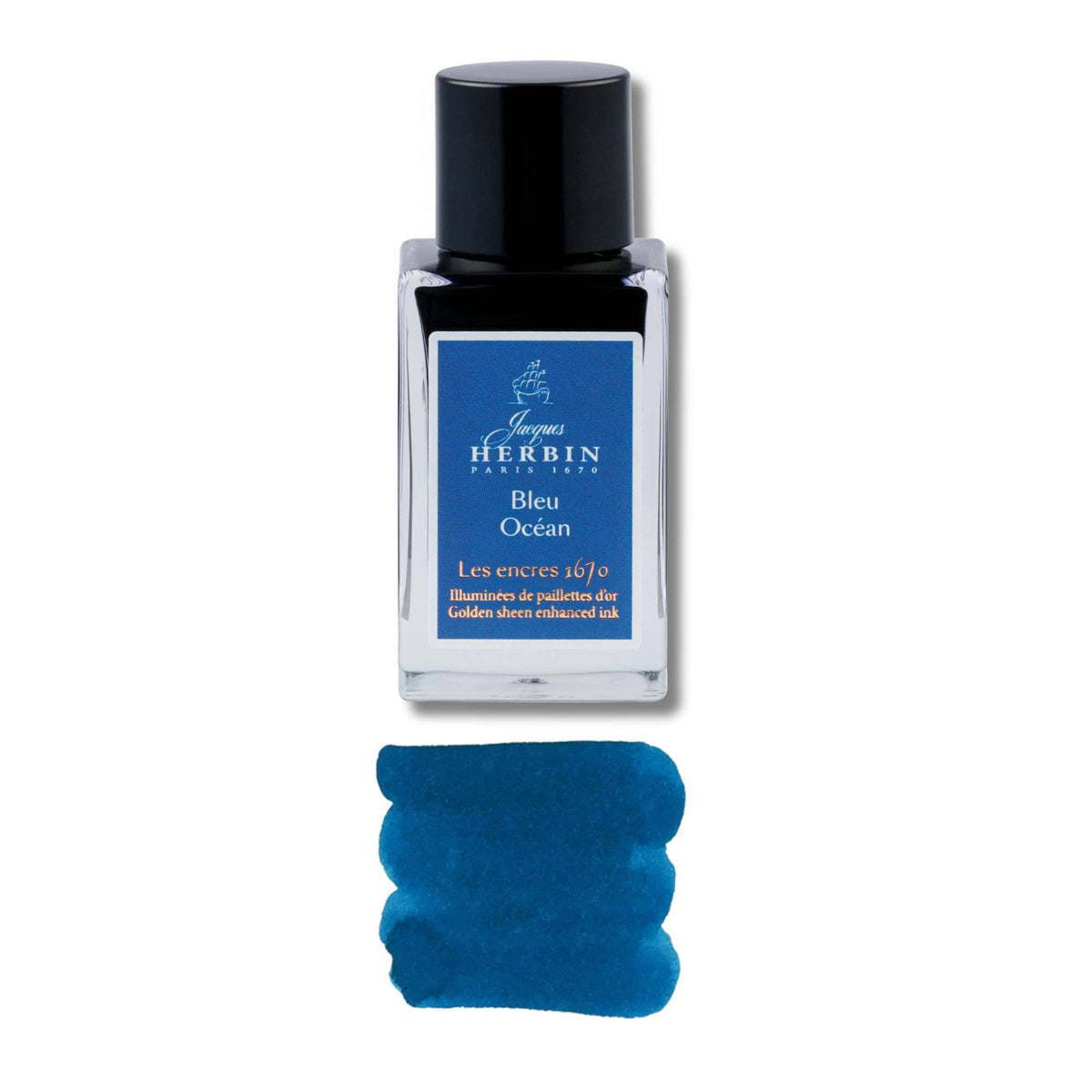 J. Herbin 1670 Anniversary Ink | 15ml | Gold Shimmer | 9 Colors | Fountain Pen Ink