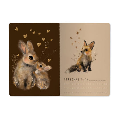 A5 Notebook; Little Woodland Friends | BV by Bruno Visconti