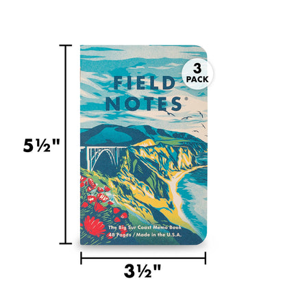 Memo Book Set; Explore America, 3-Pack | Field Notes
