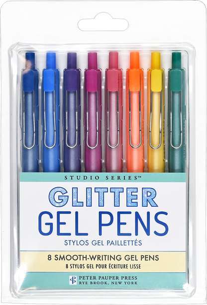 Glitter Gel Pens; Studio Series (Set of Eight)