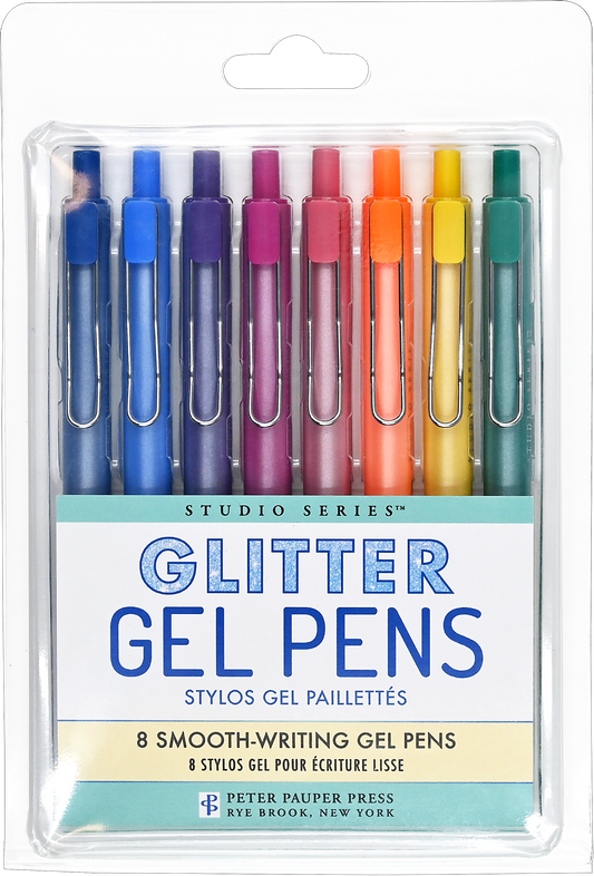 Glitter Gel Pens; Studio Series (Set of Eight)
