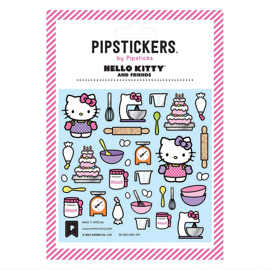 Pipsticks Sticker Sheet; Hello Kitty Bake It Special