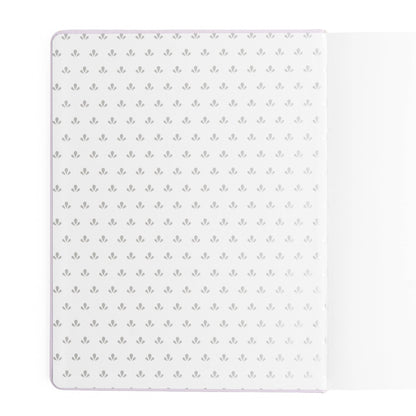 Reading Journal; Vintage Library in Lilac