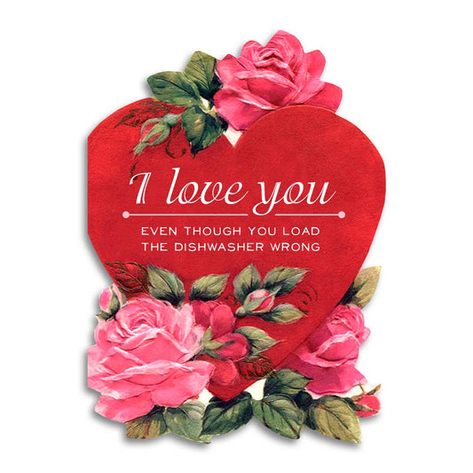Love Card; Dishwasher Loading Joke