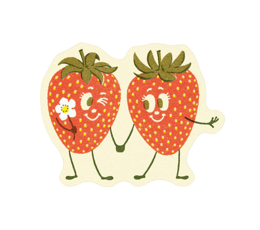 Vinyl Sticker; Strawberry Friends
