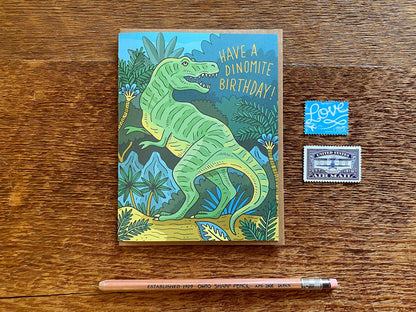 Birthday Card; Dinomite Dino