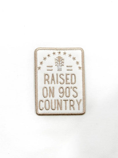 Iron-On Patch; Raised on 90's Country | Field Trip Threads