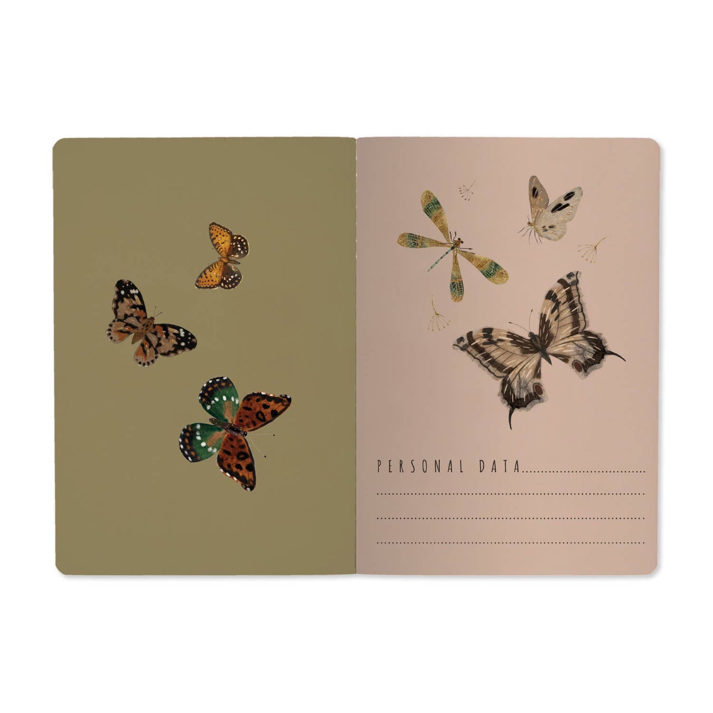 Notebook; Butterflies and Berries (A5 Size)