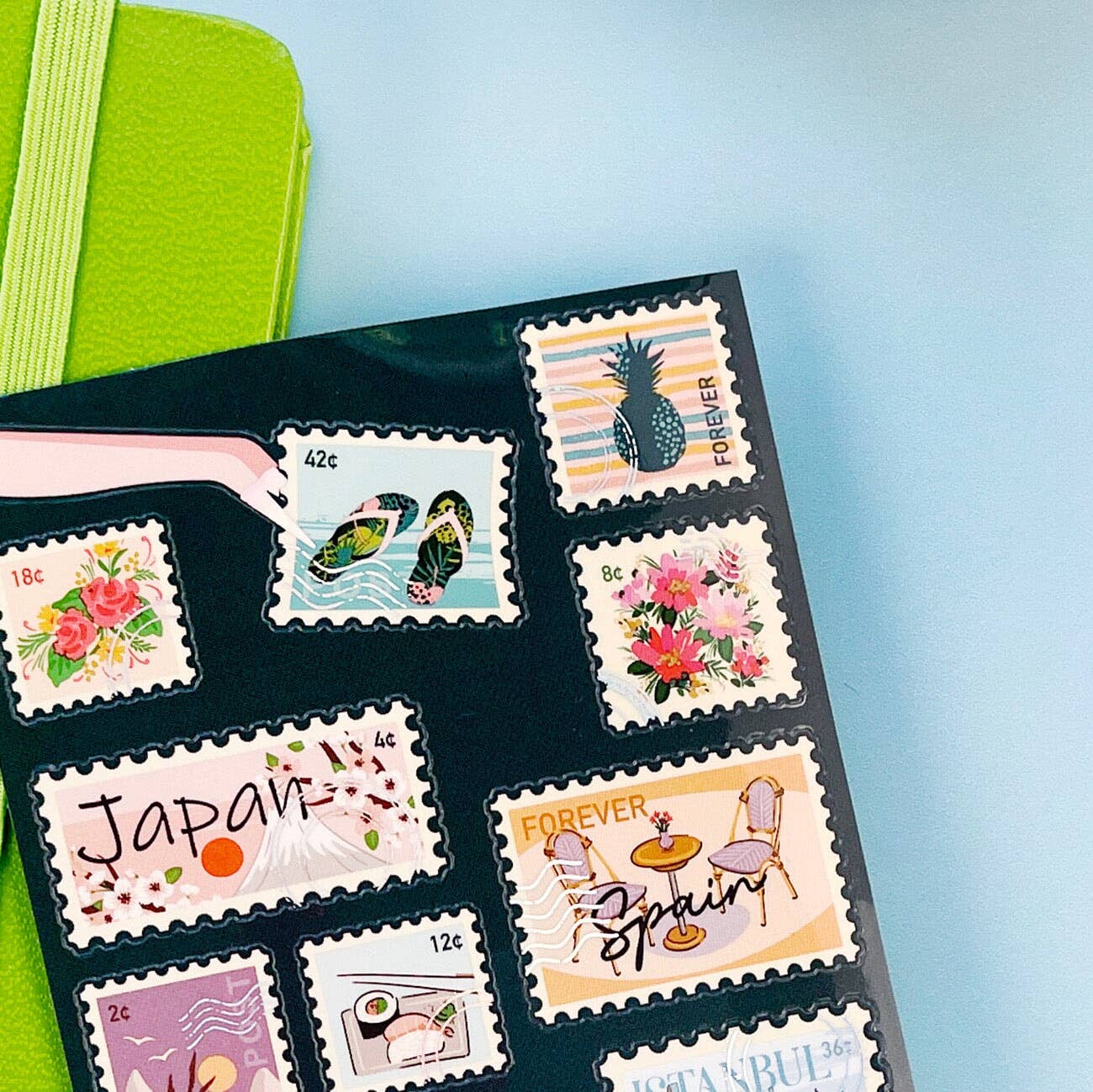 Pipsticks Sticker Sheet; Postal Pastimes