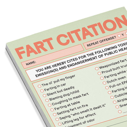 Nifty Note; Fart Citation