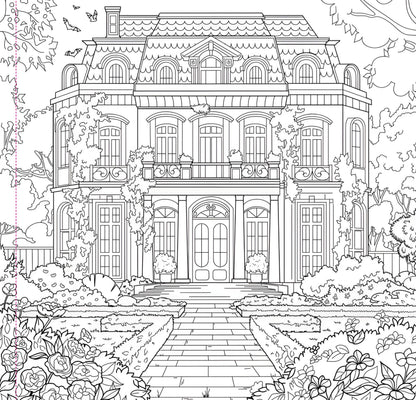 Adult Coloring Book; Goth Garden