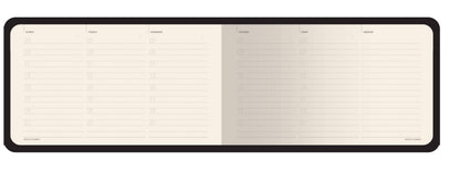 Horizontal Weekly Planner; Electric Fantasy (Vegan Leather)