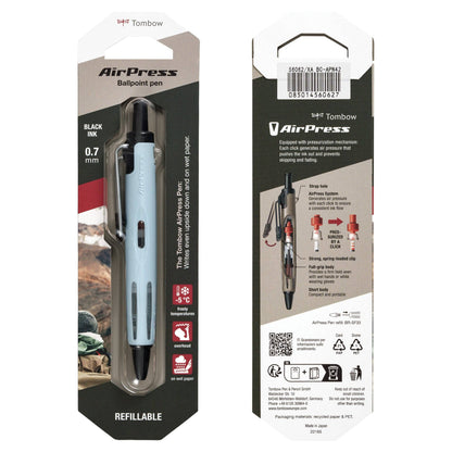 Ballpoint Pen; AirPress, Blue Gray | Tombow