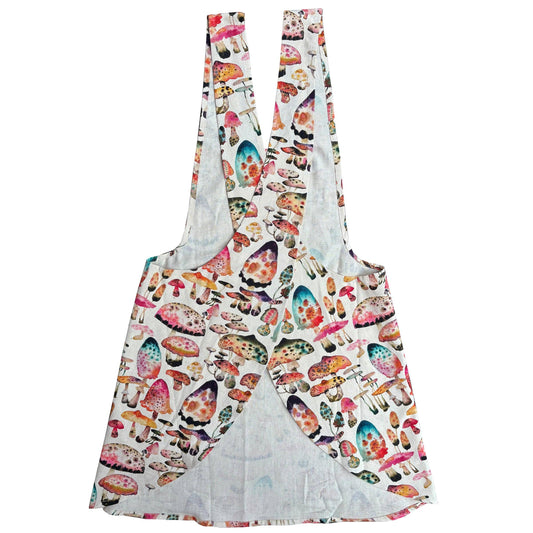 Pinafore Apron; Inky Shrooms | Betsy St. Clair