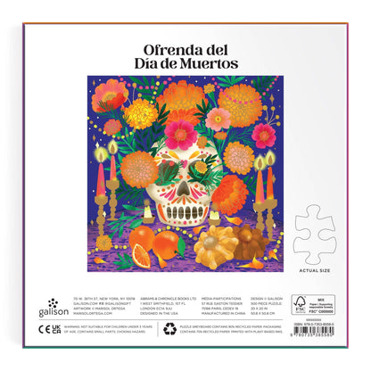 Jigsaw Puzzle: 500 Piece Foil Puzzle; Ofrenda del Dia de Muertos