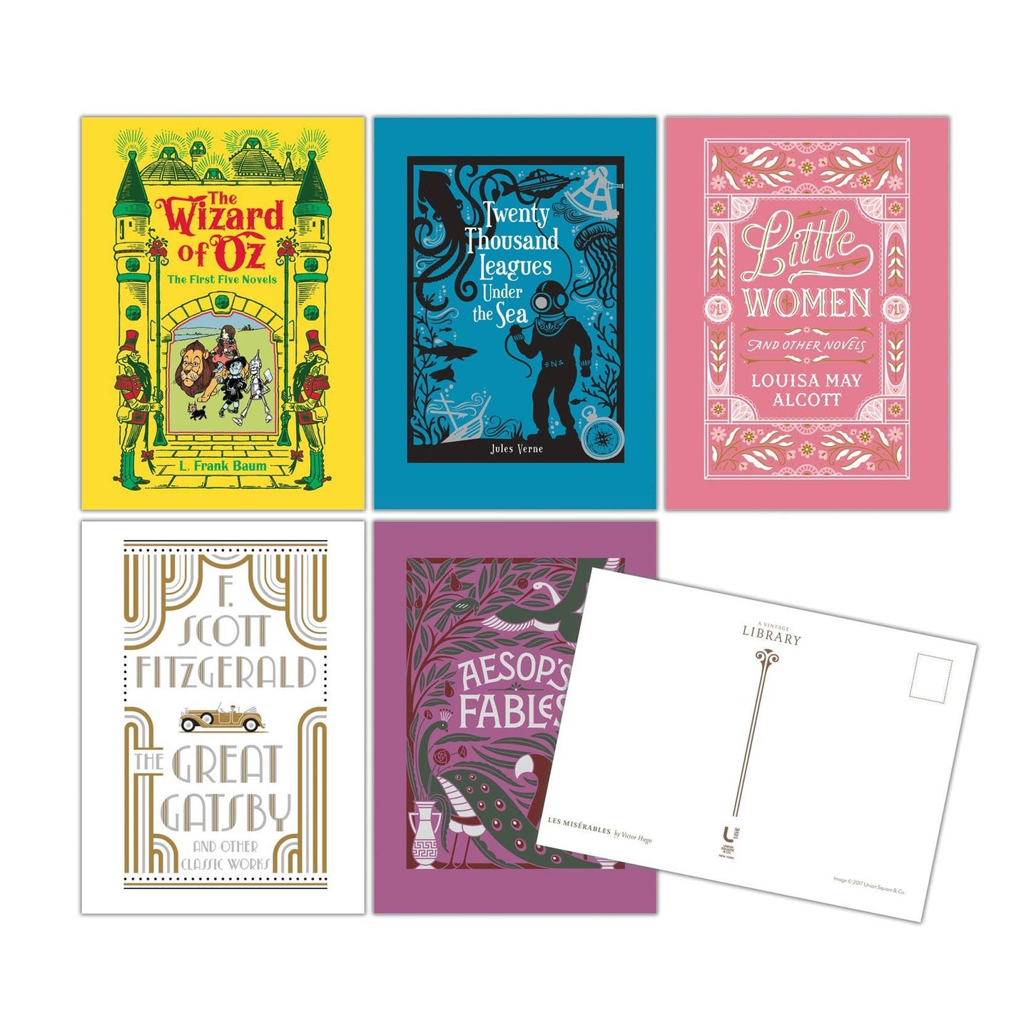 Postcard Set; A Vintage Library: 50 Classic Book Cover Postcards
