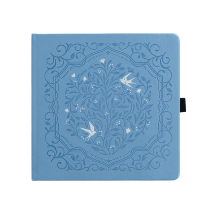 Dot Grid Notebook; Songbird In Blue