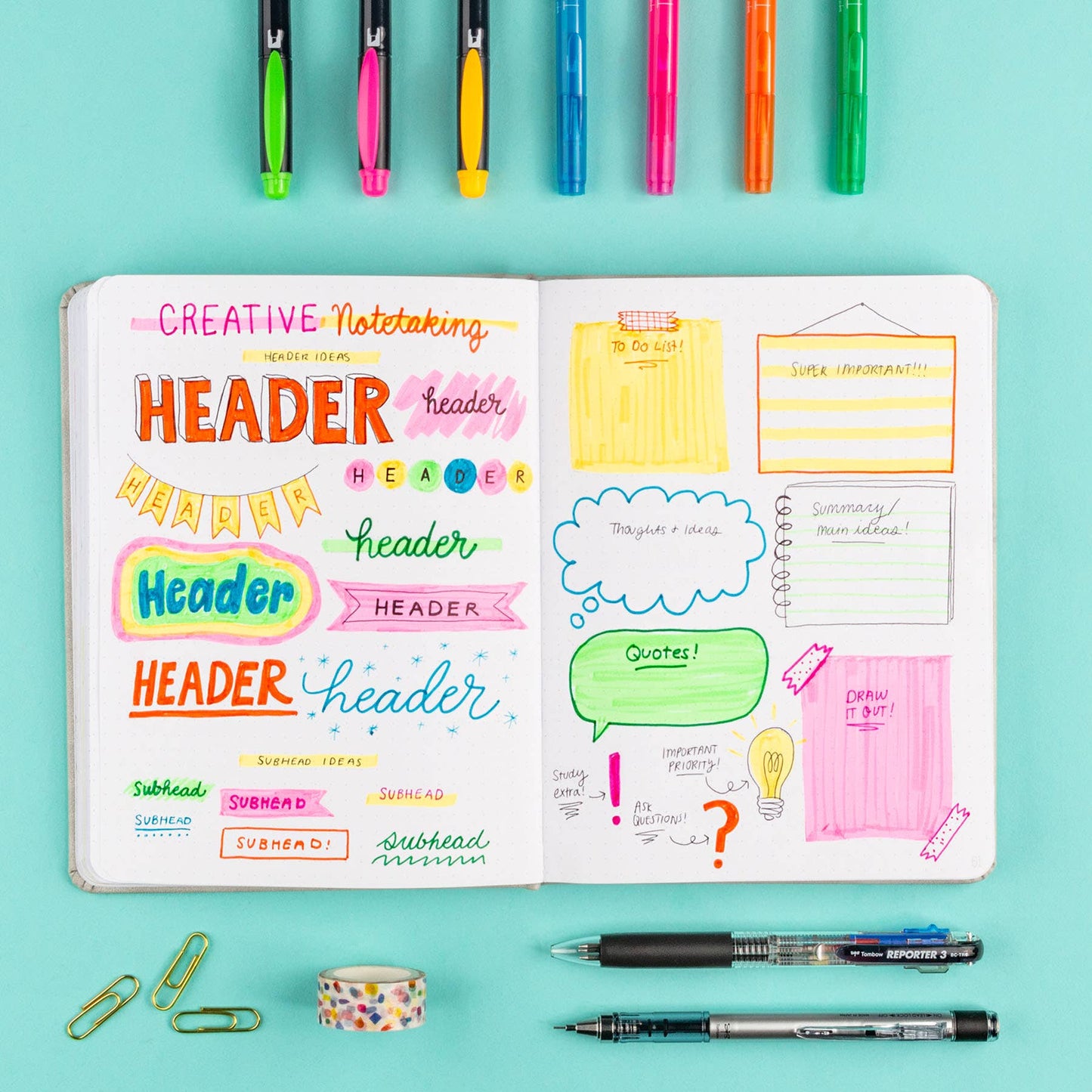 Tombow Creative Notetaking Kit