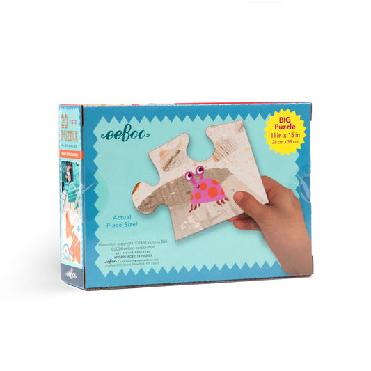 Eeboo Puzzle; Space Exploration (20 Piece Puzzle)