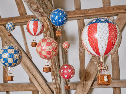 Model Hot Air Balloon; Floating The Skies (Pastel Rainbow)